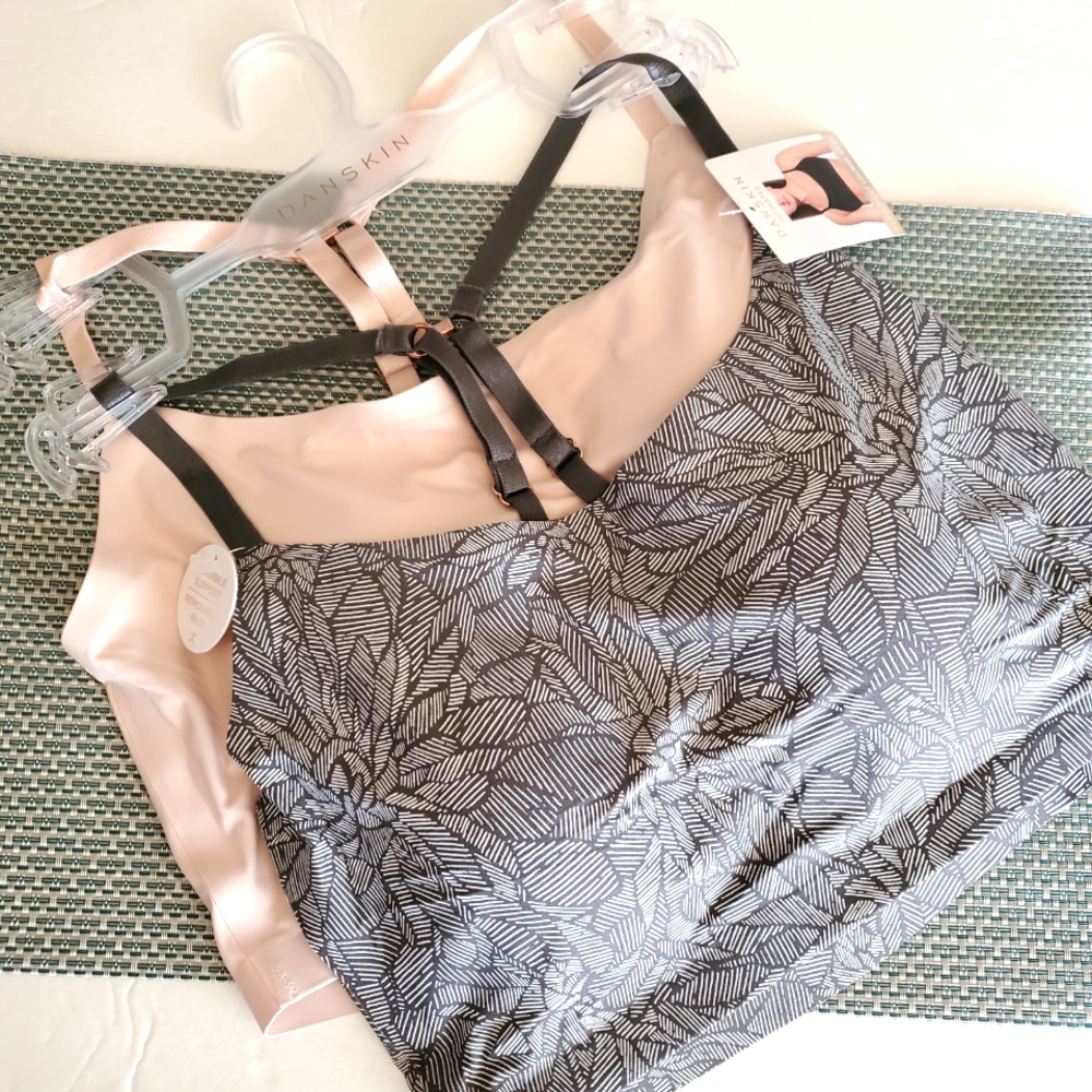 Danskin Grey And Skin Tone Lounge Bralettes